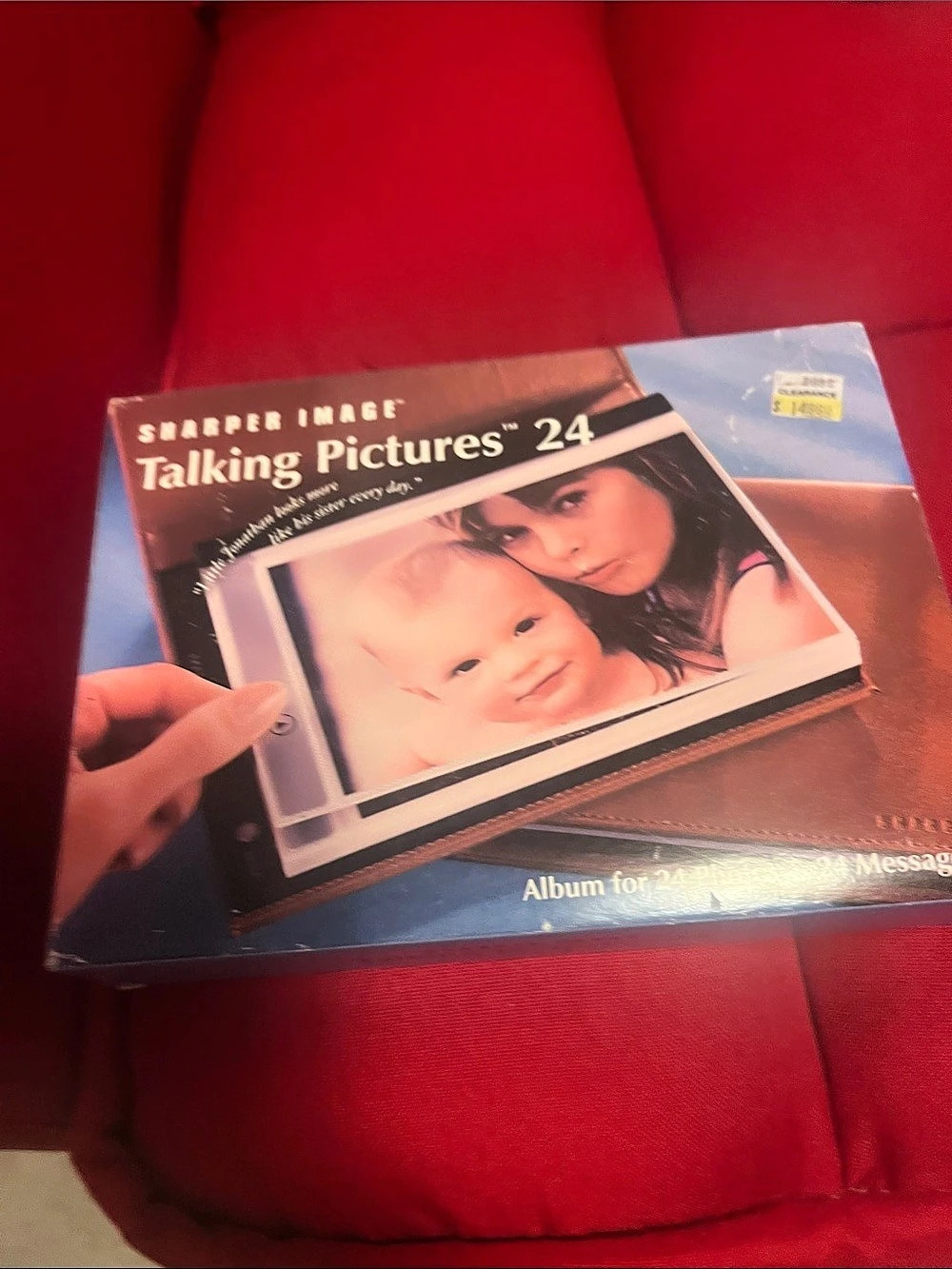 Sharper Image Talking Pictures '24 Digital Photo Album Blue & Red